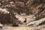 Gustave Courbet Deer Sweden oil painting artist